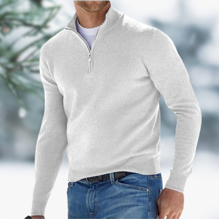 Nicky | Refined men's quarter-zip jumper