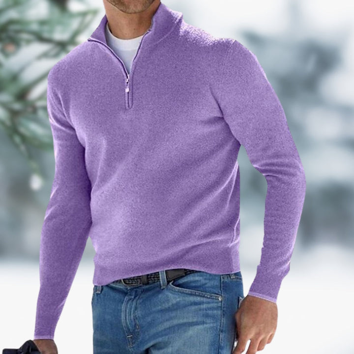 Nicky | Refined men's quarter-zip jumper