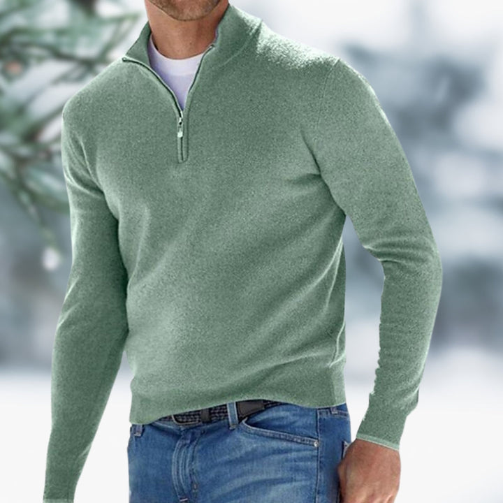 Nicky | Refined men's quarter-zip jumper