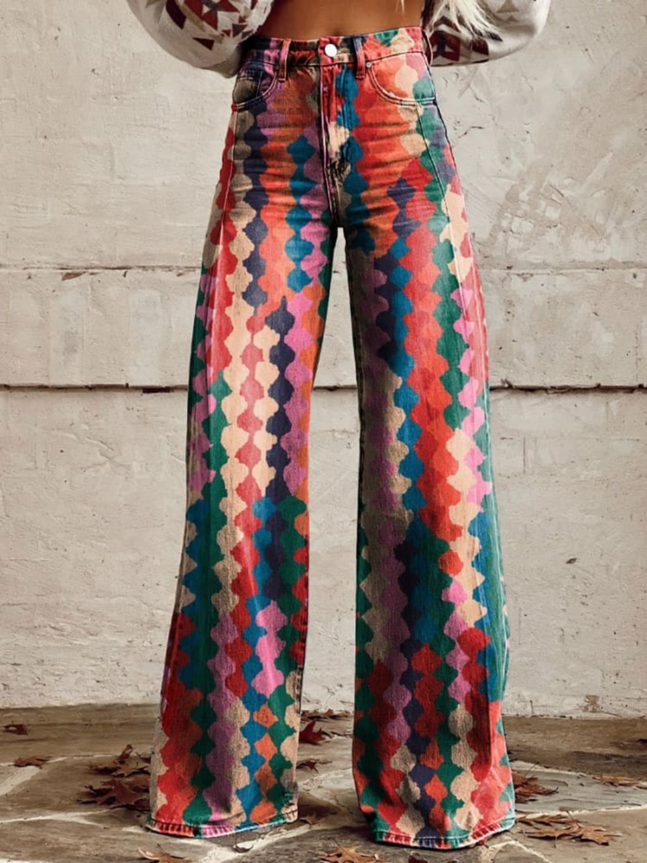 Chiara | Bohemian wide-leg trousers