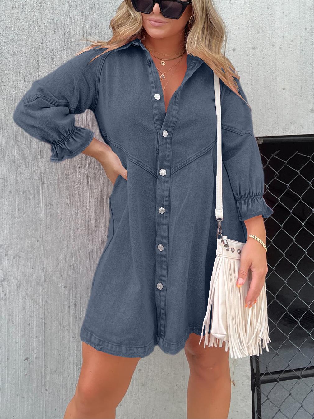 Emily | Trendy denim dress