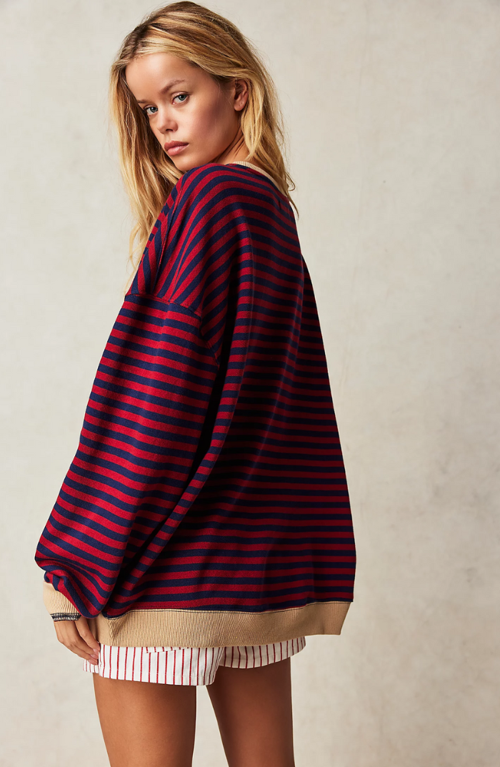 Ophelia | Horizon Oversize Striped Shirt