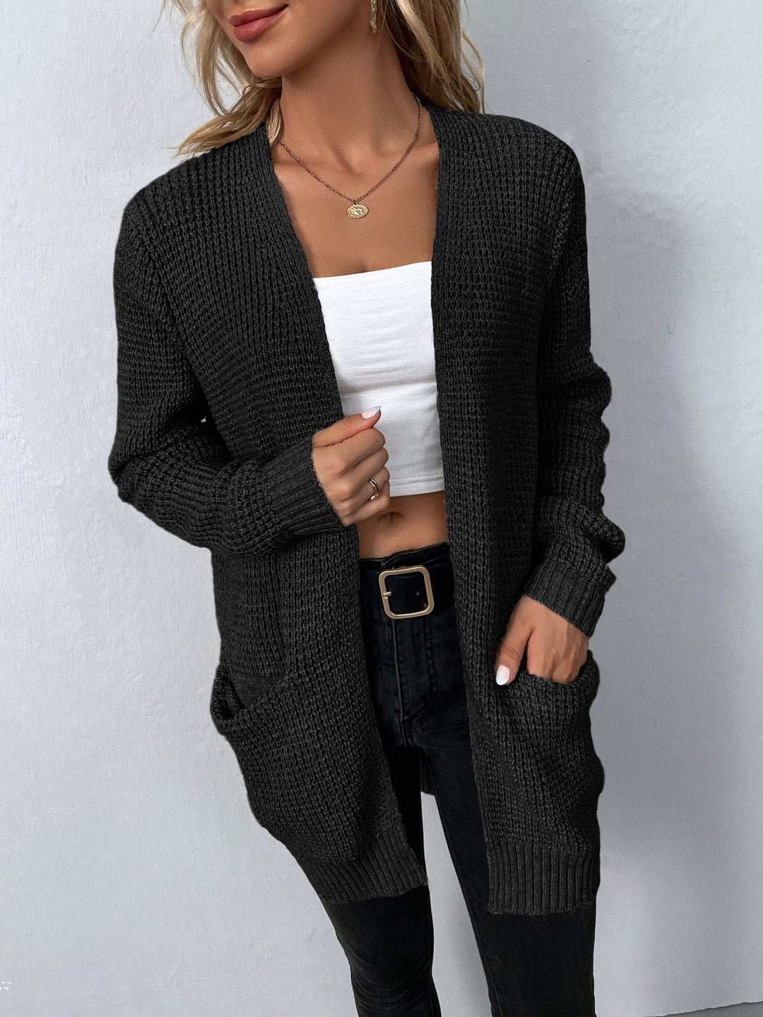 Simone | Warm knitted cardigan with pockets