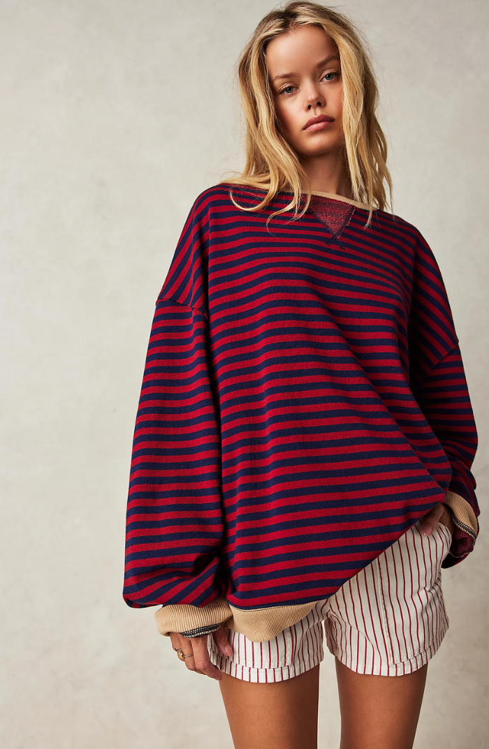 Ophelia | Horizon Oversize Striped Shirt