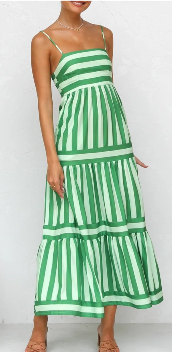 Lesley | Striped maxi dress