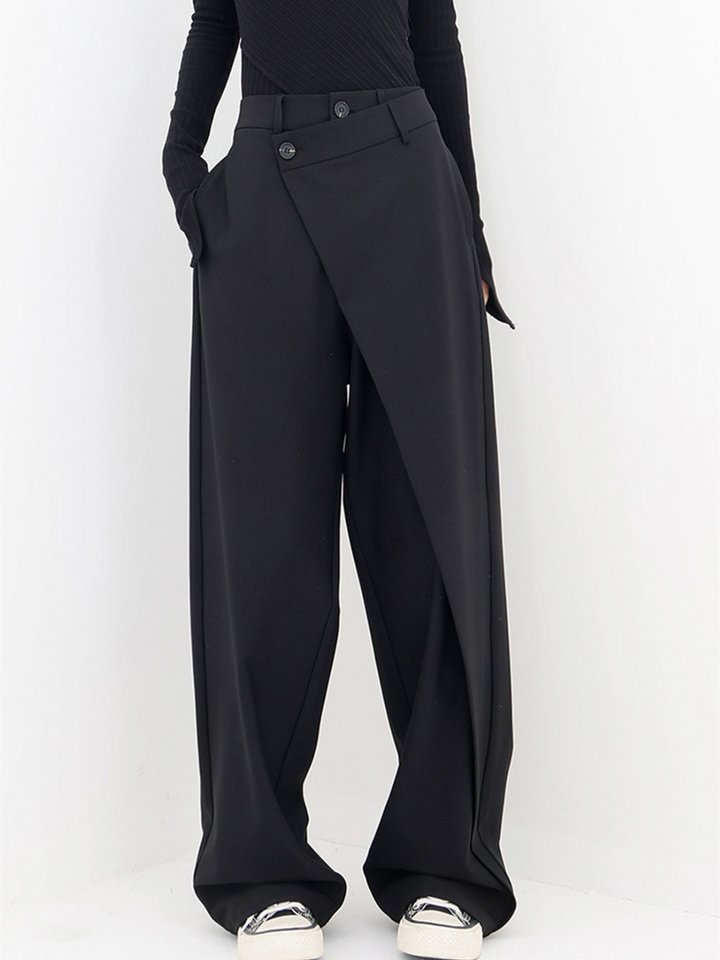 Madeline | Wide-leg asymmetric trousers