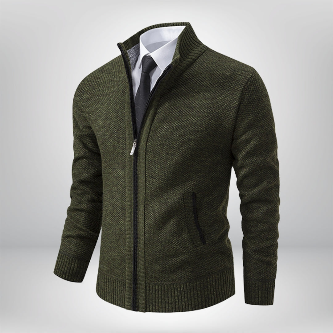 Ronny | Refined men's cardigan with zip