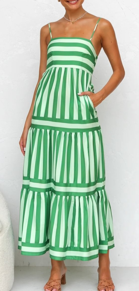 Lesley | Striped maxi dress