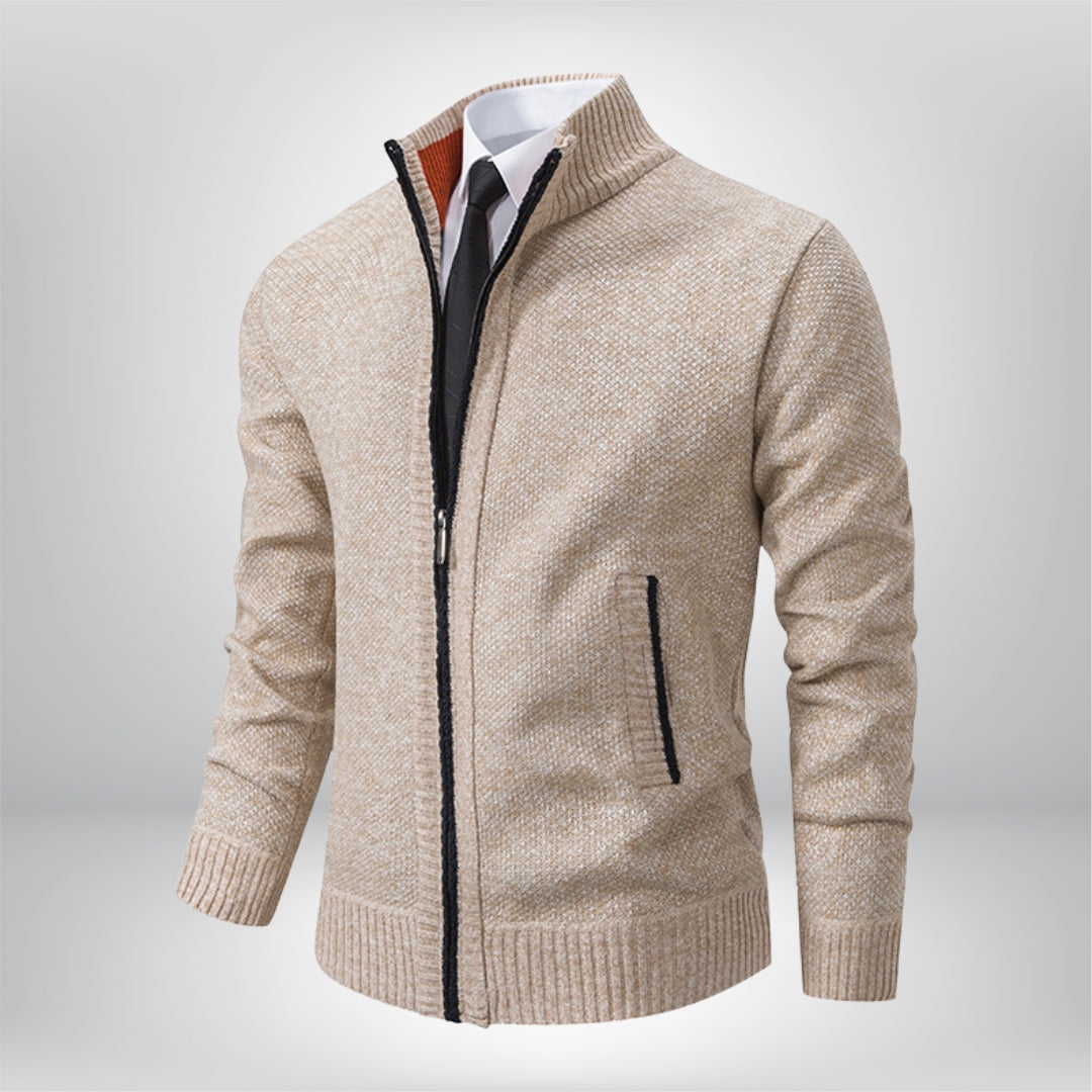 Ronny | Refined men's cardigan with zip