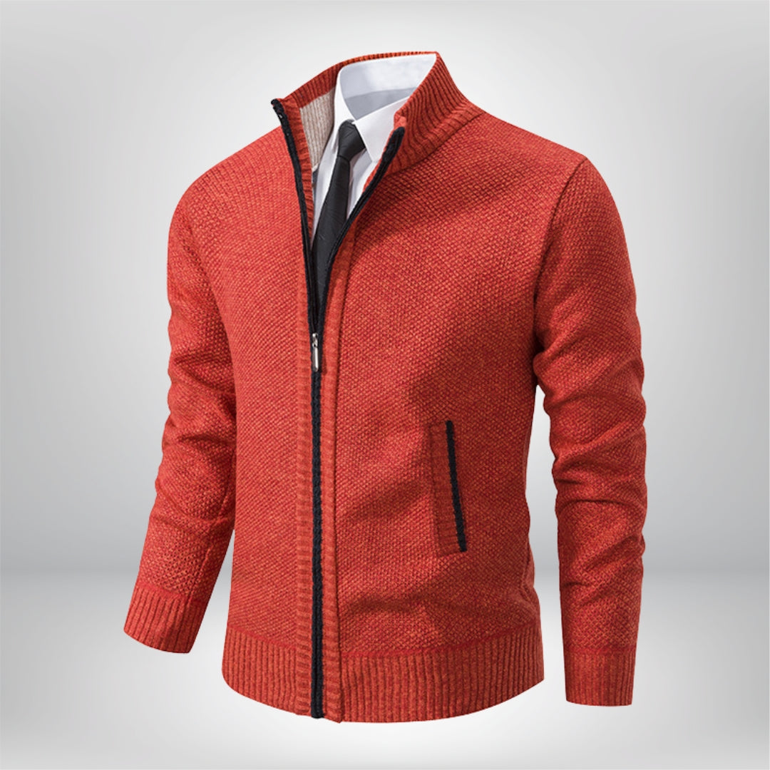 Ronny | Refined men's cardigan with zip