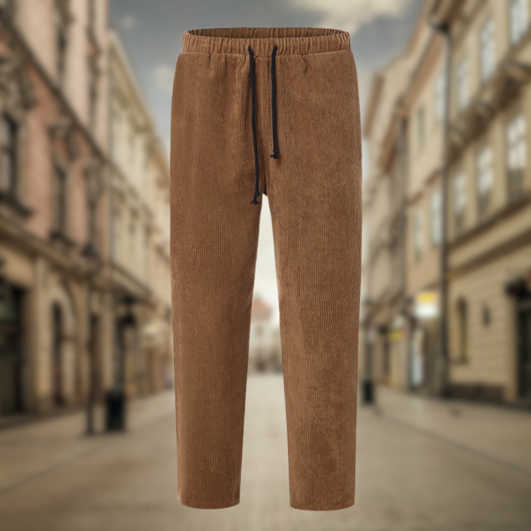 Didier | Velvet effect trousers for men