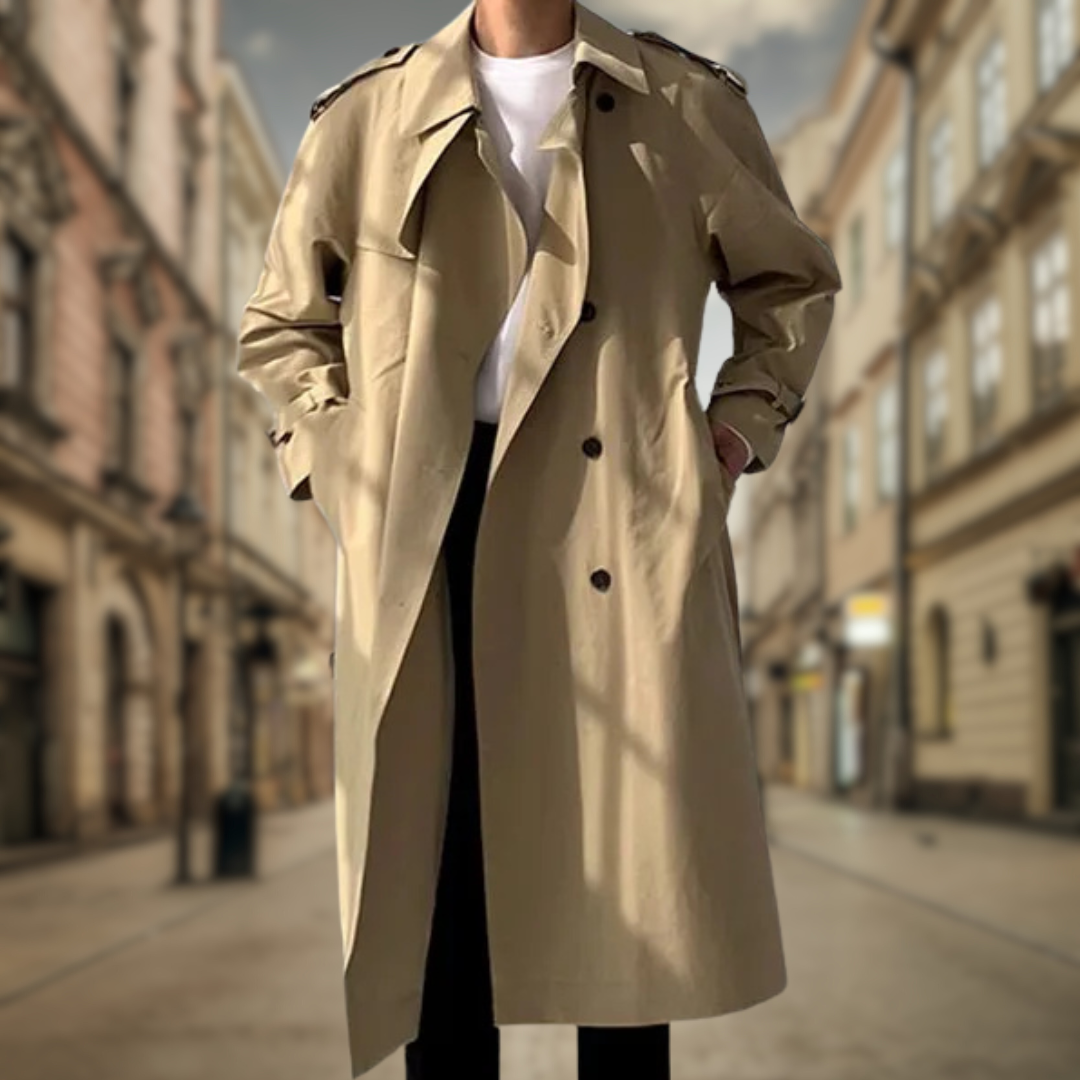 Melvin | Elegant long trench coat