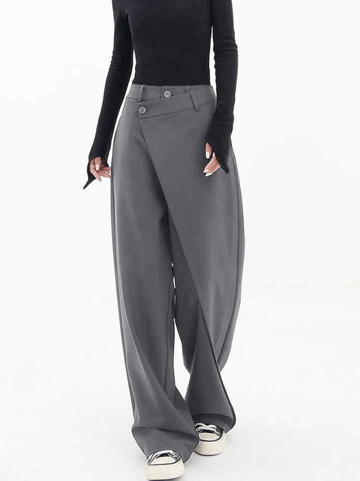 Madeline | Wide-leg asymmetric trousers