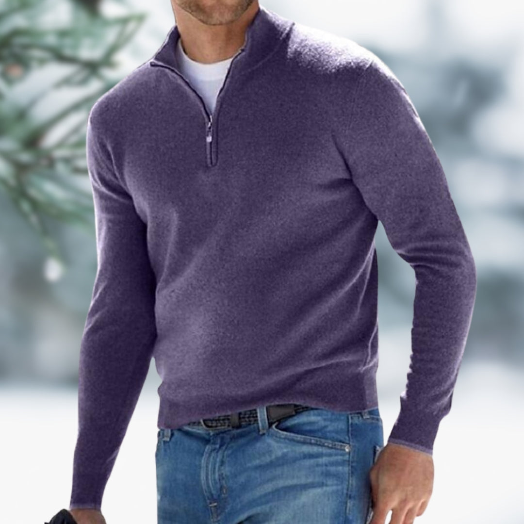 Nicky | Refined men's quarter-zip jumper