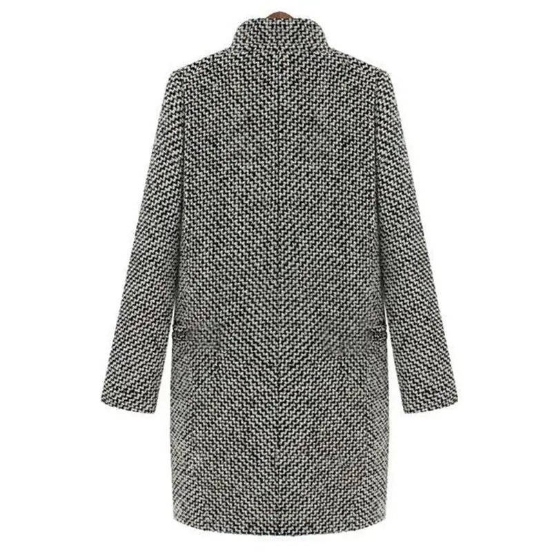 Skylar | Chic Wool Jacket Snowflake