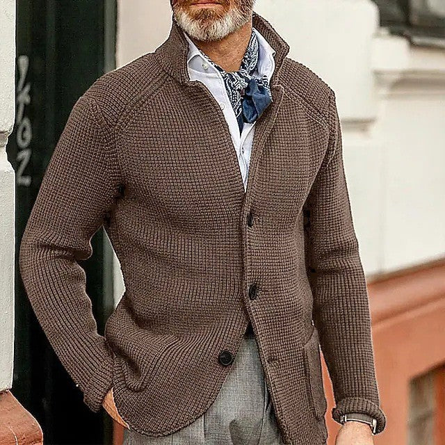 Shawn | Refined men's cardigan with button fastening