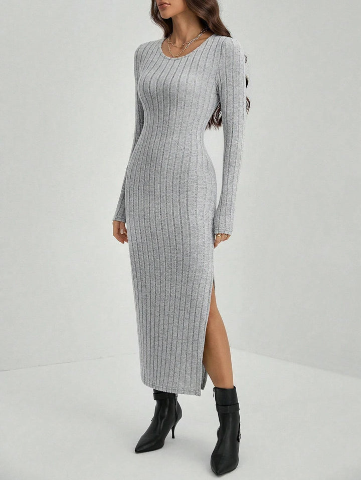 Mia | Bodycon Knitted Maxi Dress