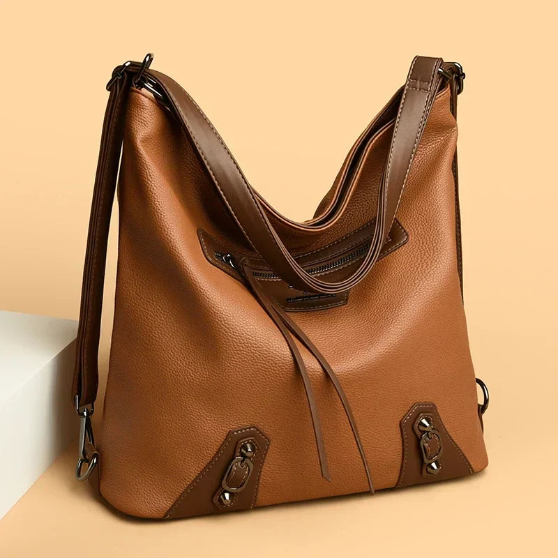 Mayas | Elegant leather multi-pocket bag