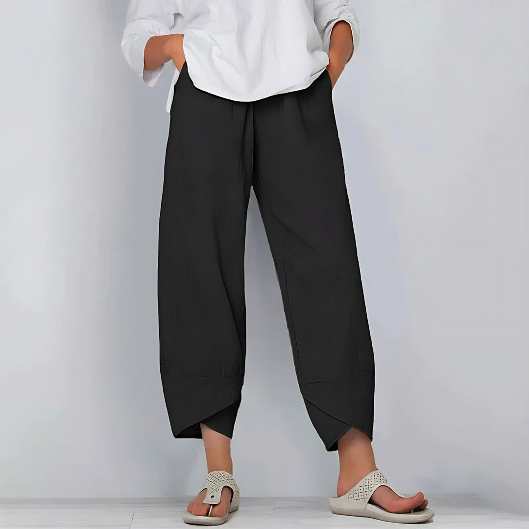 Ruby | Elegant Linen-Blend Pants