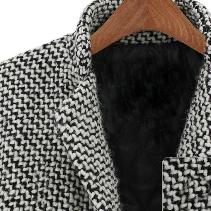 Skylar | Chic Wool Jacket Snowflake