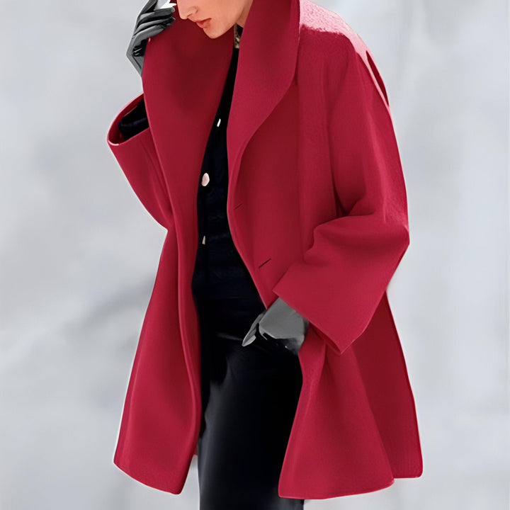 Lexa | Windproof wool coat with shawl collar