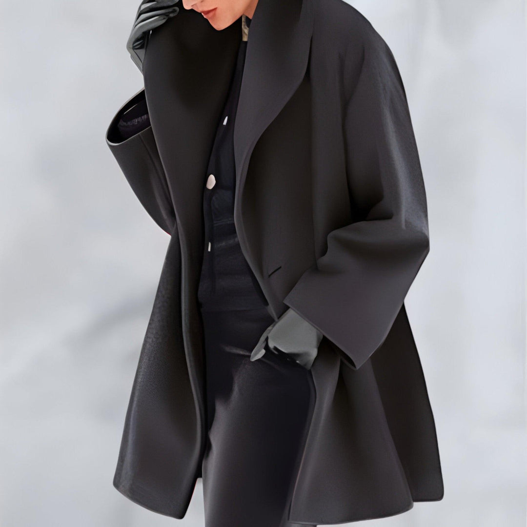 Lexa | Windproof wool coat with shawl collar